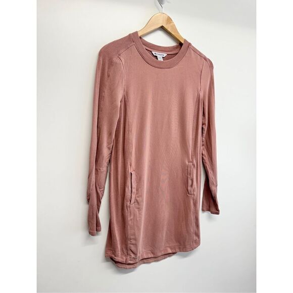 Athleta Balance Dress Long Sleeve Front Pockets Size Extra Small Crewneck - Picture 10 of 12